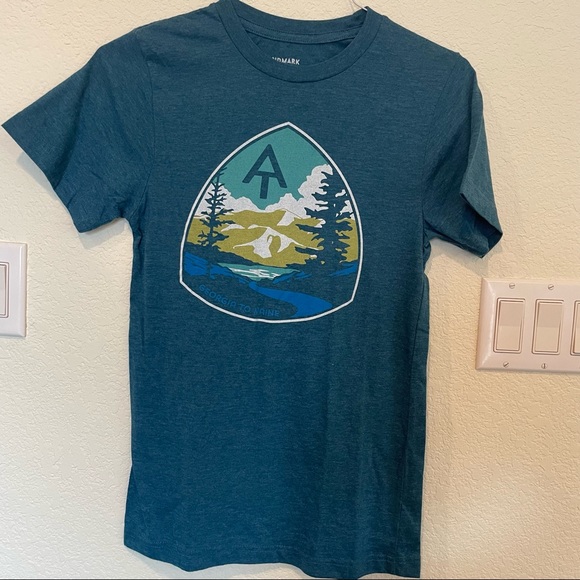 outdoor goods Tops - Landmark Project outdoor Goods Georgia Maine hiking teal T-shirt womens XS